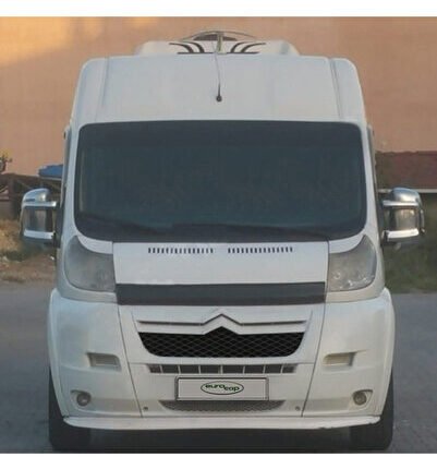 Citroen Relay Ön Kaput Koruma Rüzgarlığı 3mm Akrilik (ABS) Parlak Siyah Deflektör 2006-2014
