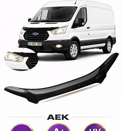FORD TRANSİT 2014-2019 ARACA ÖZEL ÜRETİM "4MM" KAPUT RÜZGARLIĞI A+ (PİANOBLACK)