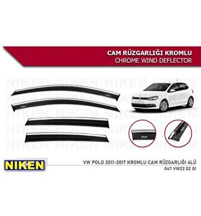 Volkswagen Polo 6r 2010 2011 2012 2013 2014 2015 2016 2017 Model Kromlu Cam Rüzgarlığı