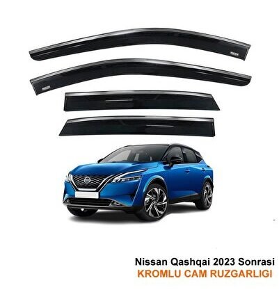 Nissan Qashqai Kromlu Cam Rüzgarlığı 2023 Sonrası