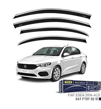 Kromlu Cam Rüzgarlığı Fiat Egea Cross 2019-2022 ile uyumlu