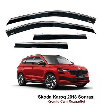 Skoda Karoq Kromlu Cam Rüzgarlığı 2018 Sonrası