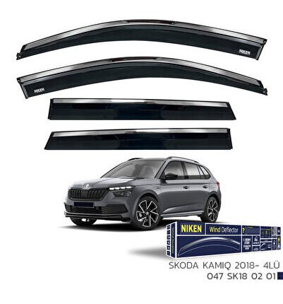 Skoda Kamiq Uyumlu Kromlu Cam Rüzgarlığı 4lü Set 2018 2023
