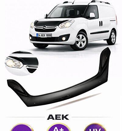 OPEL COMBO 2012-2017 ARACA ÖZEL ÜRETİM "4MM" KAPUT RÜZGARLIĞI A+ (PİANOBLACK)