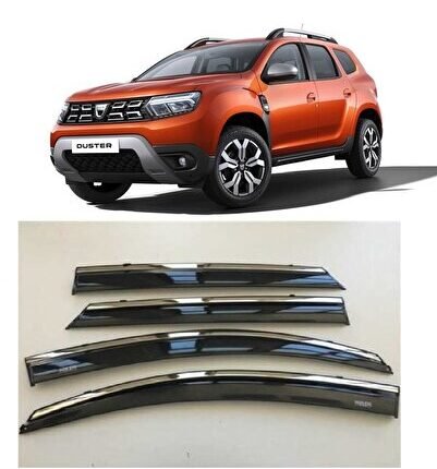 Dacia Duster Kromlu Cam Rüzgarlığı Krom Rüzgarlık 2018-2023
