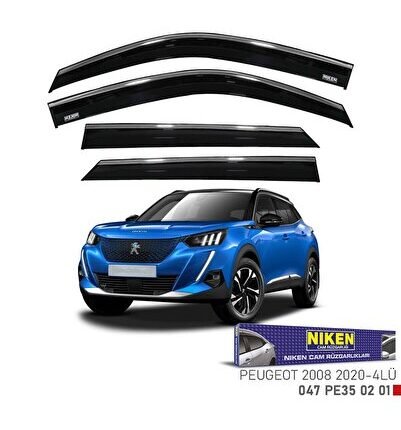 Peugeot 2008 cam rüzgarlığı kromlu 2020+