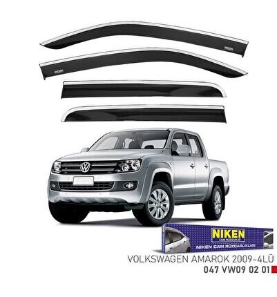 Vw amarok cam rüzgarlığı kromlu