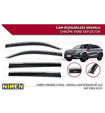 Chery Omoda 5 2022-2023 Kromlu Cam Rüzgarlığı