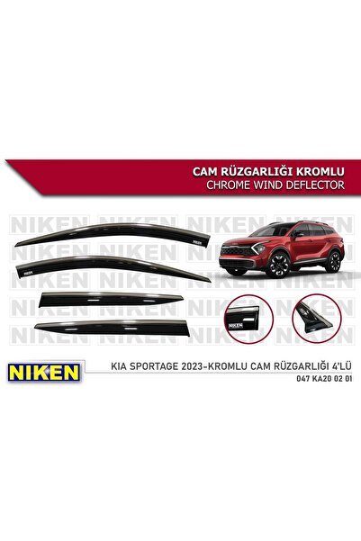 1_org_zoom-3862.jpg Kia Sportage 2023 Sonrası Kromlu Cam Rüzgarlığı 4lü Set - Görsel 1