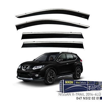 Nissan X-traıl 2014-2022 Kromlu Cam Rüzgarlığı 4'lü Mugen