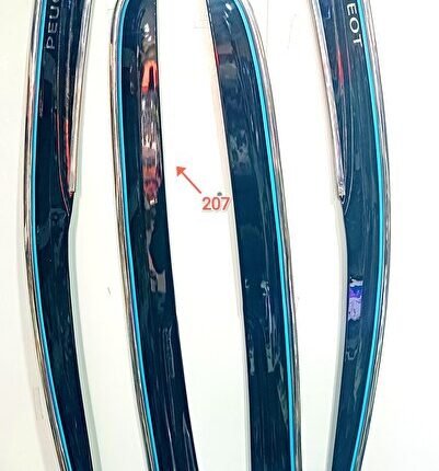 Peugeot 207 kromlu cam rüzgarlığı yeni modelimiz