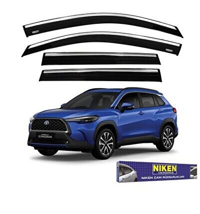 Corolla Cross 2020-2023 Kromlu Cam Rüzgarlığı Uyumlu