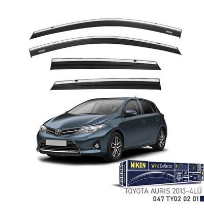 Toyota Auris Niken Kromlu Cam Rüzgarlığı 4lü Set 2013 ve Üstü
