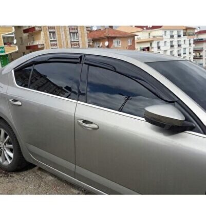 Skoda Octavia A7 Mügen Cam Rüzgarlığı 2013-2020 Arası 4 Lü Takım