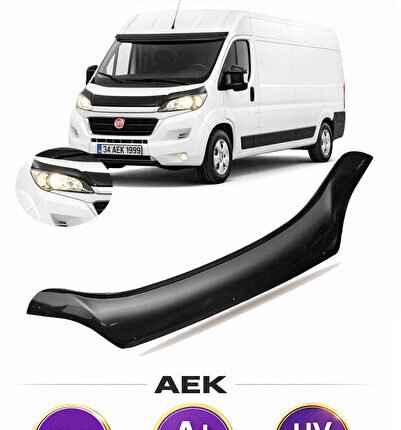 FİAT DUCATO 2014+ ARACA ÖZEL ÜRETİM "4MM" KAPUT RÜZGARLIĞI A+ (PİANOBLACK)