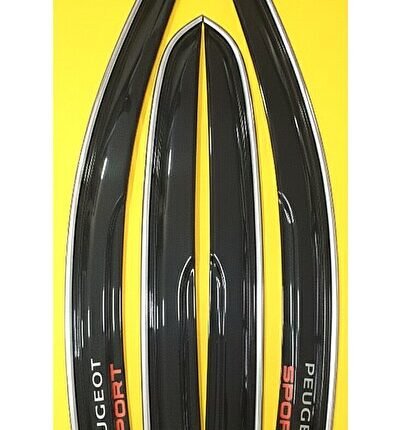 Peugeot 206 4 kapı kromlu yazılı cam rüzgarlığı