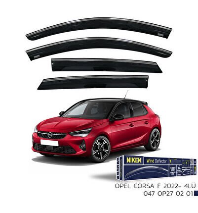 Opel Corsa F 2022- Kromlu Cam Rüzgarlığı