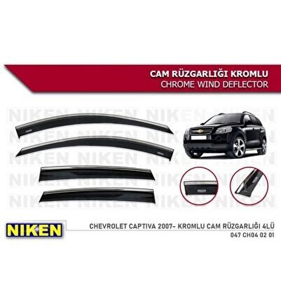 Chevrolet Captiva Cam Rüzgarlığı Kromlu 2007+