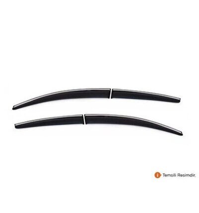 Fiat Egea Sd/hb Sunplex Kromlu   Uyumlu  Cam Rüzgarlığı 4 Parça 2015 Ve Sonrası