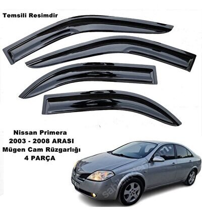 Nissan Primera Mügen Cam Rüzgarlığı 2003-2008 Arası Tüm Kasalar 4 Lü Set Mügen Cam Rüzgarlığı-caraks