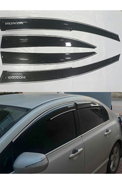 1_org_zoom-4710.jpg Honda Civic fd6 2006-2011 kromlu cam rüzgarlığı - Görsel 1