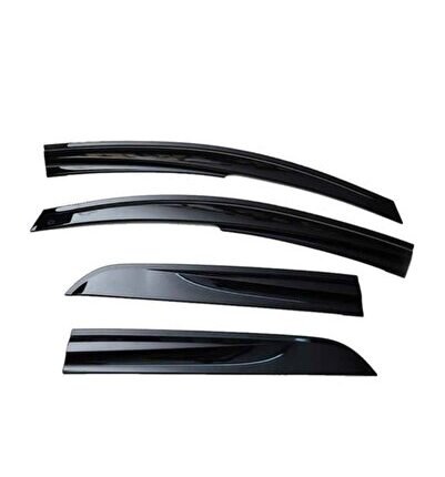 Siyah Sunplex Honda Civic Vtec2 Cam Rüzgarlığı Mugen 4Parça 2001-2006