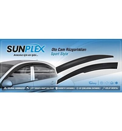 Mercedes W211 cam rüzgarlıgı 4lü set Sunplex 2002-2009