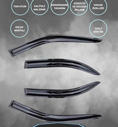 Volkswagen Polo 2002-2008 Cam Rüzgarlığı 4lü Takım