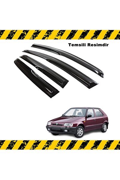 1_org_zoom-4911.jpg Skoda Favorit Mügen Cam Rüzgarlığı 1993 Sonrası 4 Lü Takım - Görsel 1