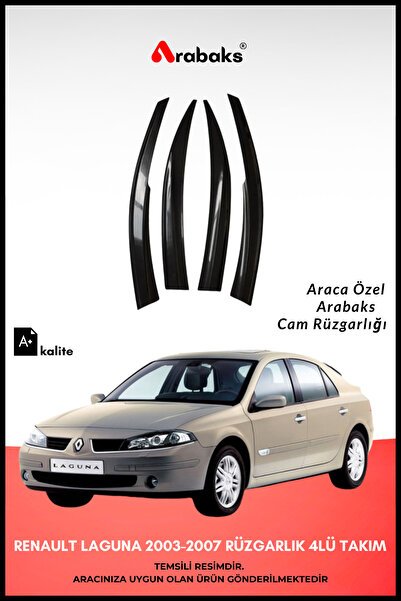 1_org_zoom-4938.jpg Renault Laguna 2003-2007 Cam Rüzgarlığı 4'lü Takım (MUGEN TİP, DAYANIKLI MALZEME, KOLAY MONTAJ) - Görsel 1