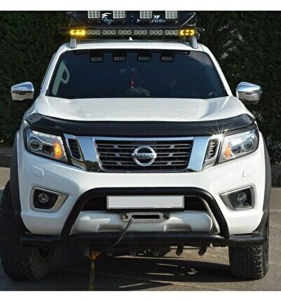 Nissan Navara 2016 - 2020 Arası Uyumlu Ön Kaput Koruyucu Rüzgarlık