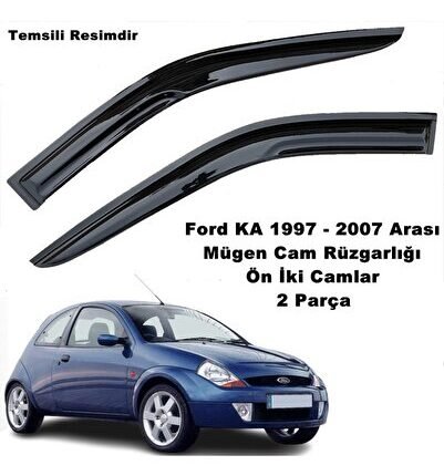 Ford KA Mügen Cam Rüzgarlığı 1997-2007 Arası Ön İki Camlar 2 Li Set Mügen Cam Rüzgarlığı - caraks