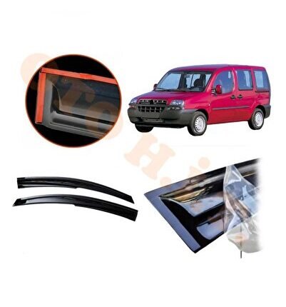 FİAT DOBLO D1 CAM RÜZGARLIĞI PARLAK SİYAH TAM UYUMLU