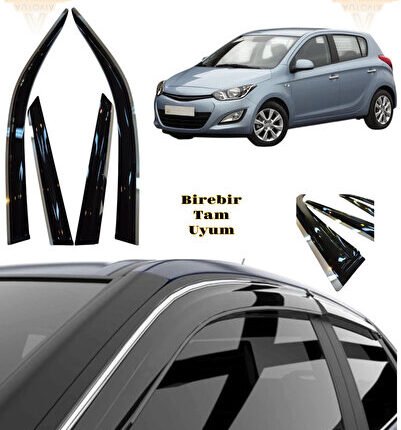 Hyundai İ20 2009-2014 Arası Kromlu Cam Rüzgarlığı 4lü