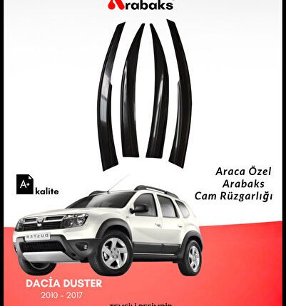 Dacia Duster 2010-2017 Cam Rüzgarlığı 4’lü Takım (MUGEN TİP, DAYANIKLI MALZEME, KOLAY MONTAJ)