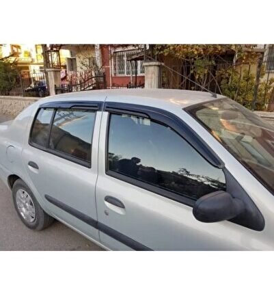 Renault Clio 2 Symbol Mügen Cam Rüzgarlığı Sedan 1999-2008 Arası 4 Lü Set Parlak Siyah