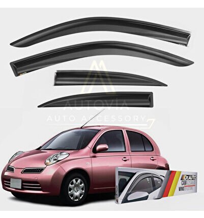 Nissan Micra 2003-2010 HB Cam Rüzgarlığı 4lü