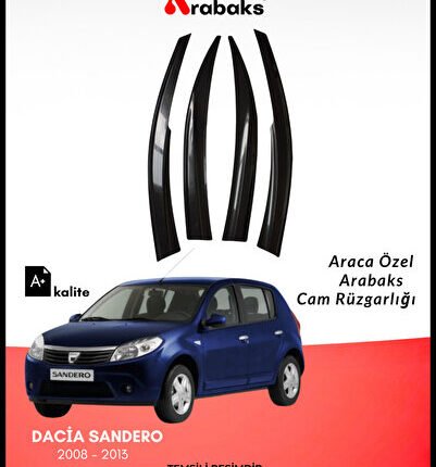 Dacia Sandero 2008-2013 Cam Rüzgarlığı 4’lü Takım (MUGEN TİP, DAYANIKLI MALZEME, KOLAY MONTAJ)