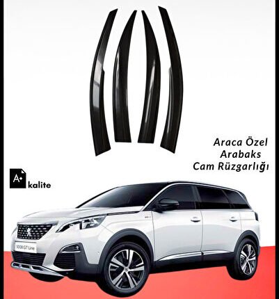 Peugeot 508 Cam Rüzgarlığı 4'lü Takım (MUGEN TİP, DAYANIKLI MALZEME, KOLAY MONTAJ)