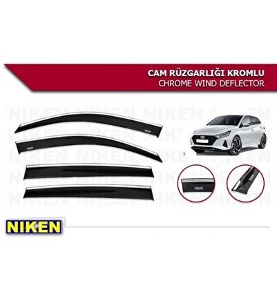HYUNDAİ İ20 ARACA ÖZEL NİKEN KROMLU CAM RÜZGARLIĞI NİKEN 2021 2022 2023 2024 2025