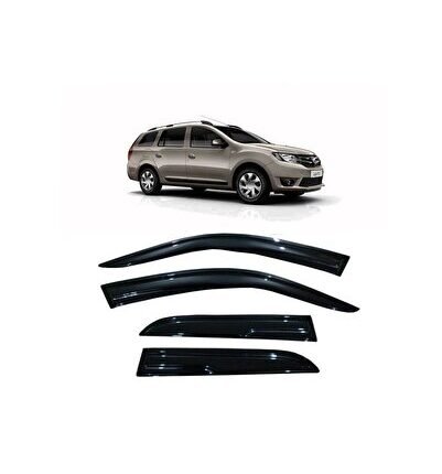 2020 Dacia Logan Mcv Cam Rüzgarlığı Yeni Logan Sw Uyumlu 4 Parça Parlak Siyah