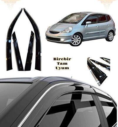 Honda Jazz 2002-2011 Arası Kromlu Cam Rüzgarlığı 4lü