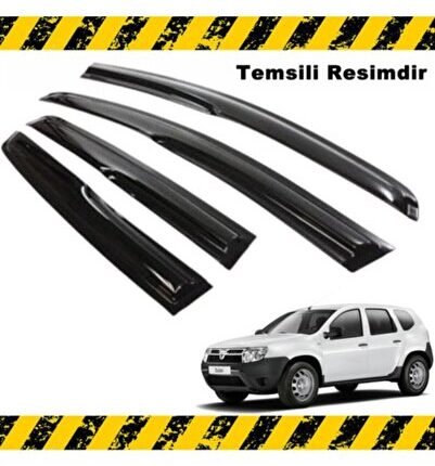 Dacia Duster Mügen Cam Rüzgarlığı 2010 - 2017 Arası 4 Lü Set