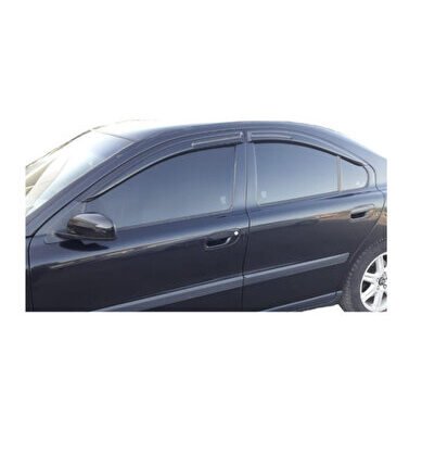 Volvo S80 1999-2006 Modellerine Özel 4'Lü Mügen Tip Cam Rüzgarlığı