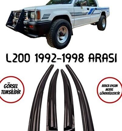 Mitsubishi L200 Cam Rüzgarlığı 4lü 1992-1998 Arası