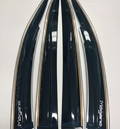 Megane 2 sedan kromlu ve Gold nikelajlı cam rüzgarlığı