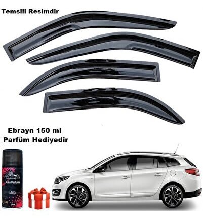 Renault Megane 3 Mügen Cam Rüzgarlığı Stw 2010-2016 Arası 4 Lü Takım Koku Hediyeli