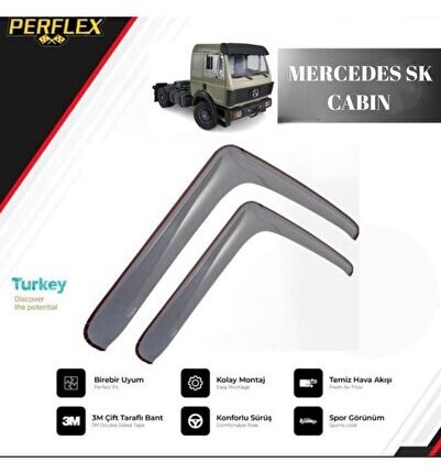 CAM RÜZGARLIĞI V1 DÜZ MERCEDES SK CABIN