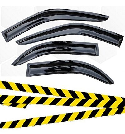 Toyota Hilux Mügen Cam Rüzgarlığı 2006-2015 Arası 4 Lü Set