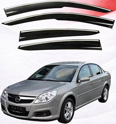 OPEL VECTRA "C" ARACA ÖZEL KROM ŞERİTLİ CAM RÜZGARLIĞI A+ (PİANOBLACK)